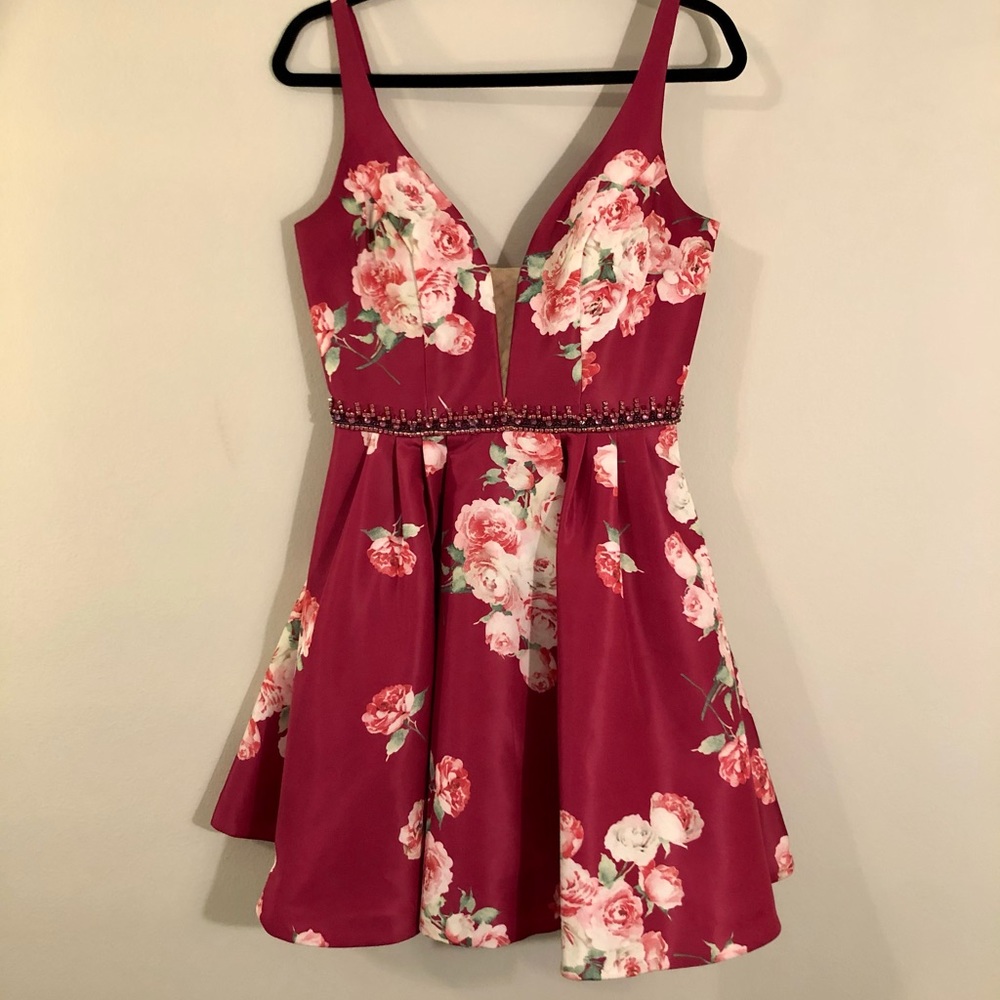Sherri Hill Floral Cocktail Dress